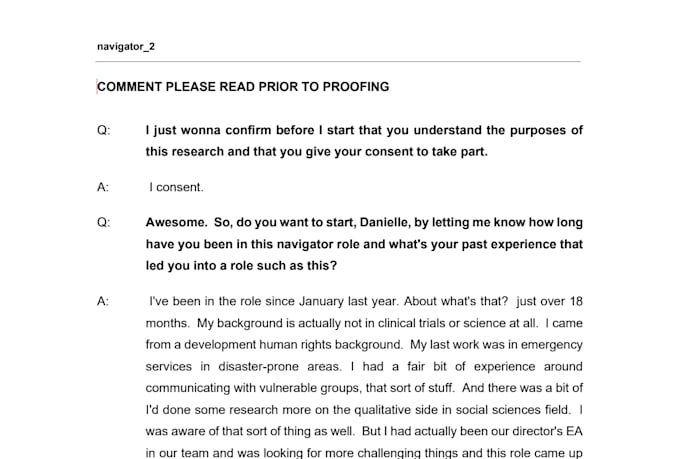manually edit, clean, and correct ai transcripts